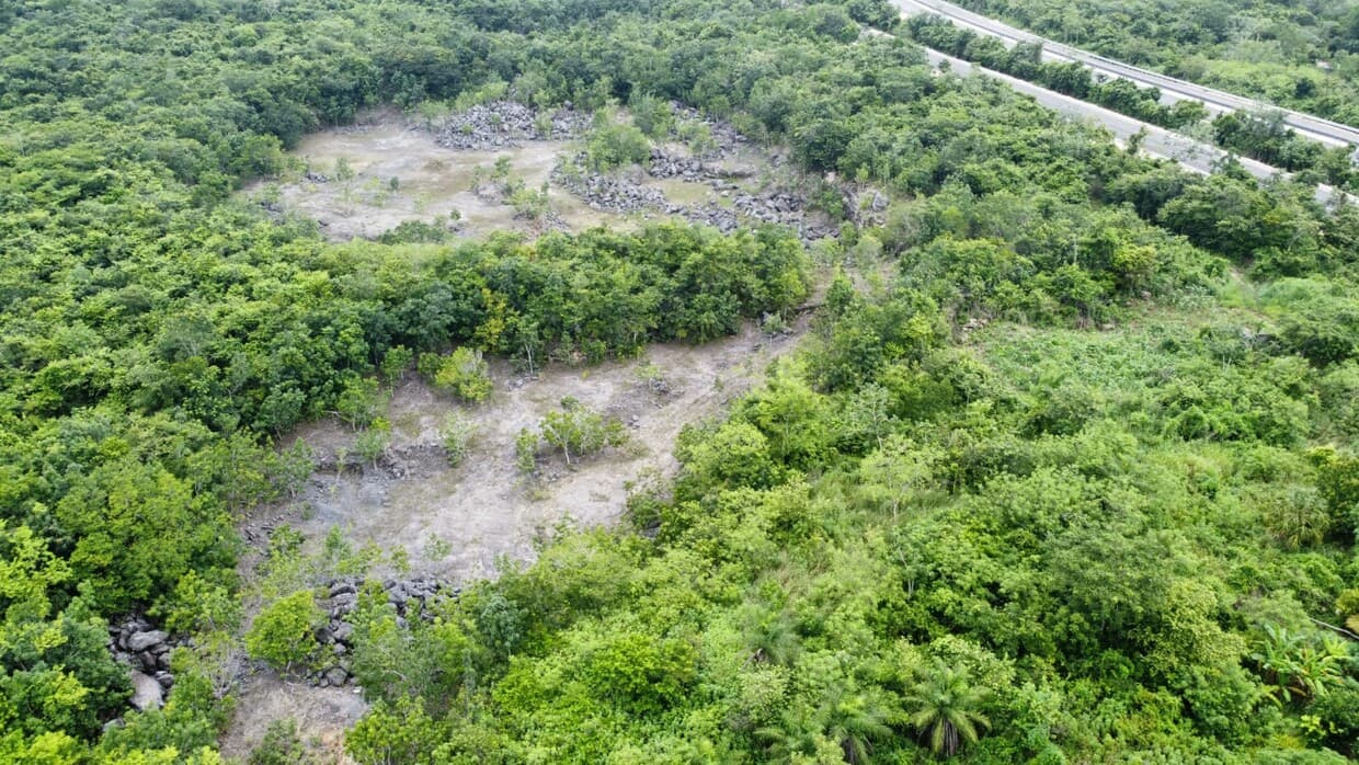 First excavation site for recreational lake development