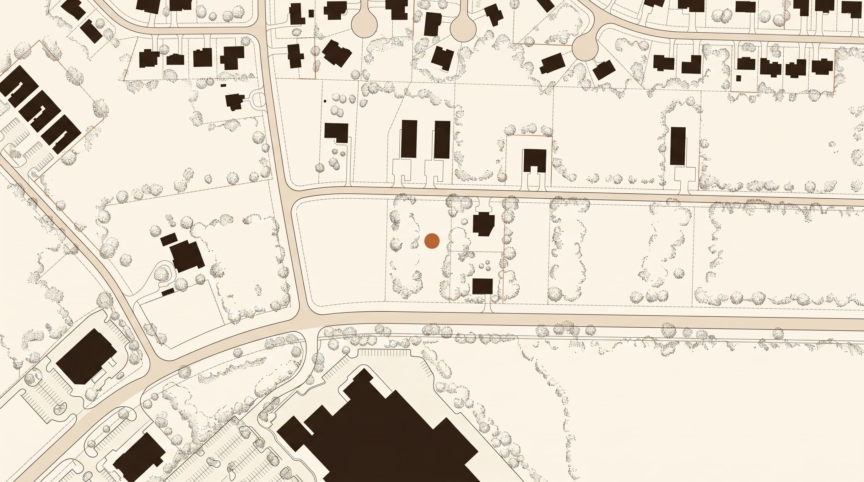 Illustrated site map of the Bahia Luxe Village 3 parcel on the Walmart corridor in Ocala, Florida