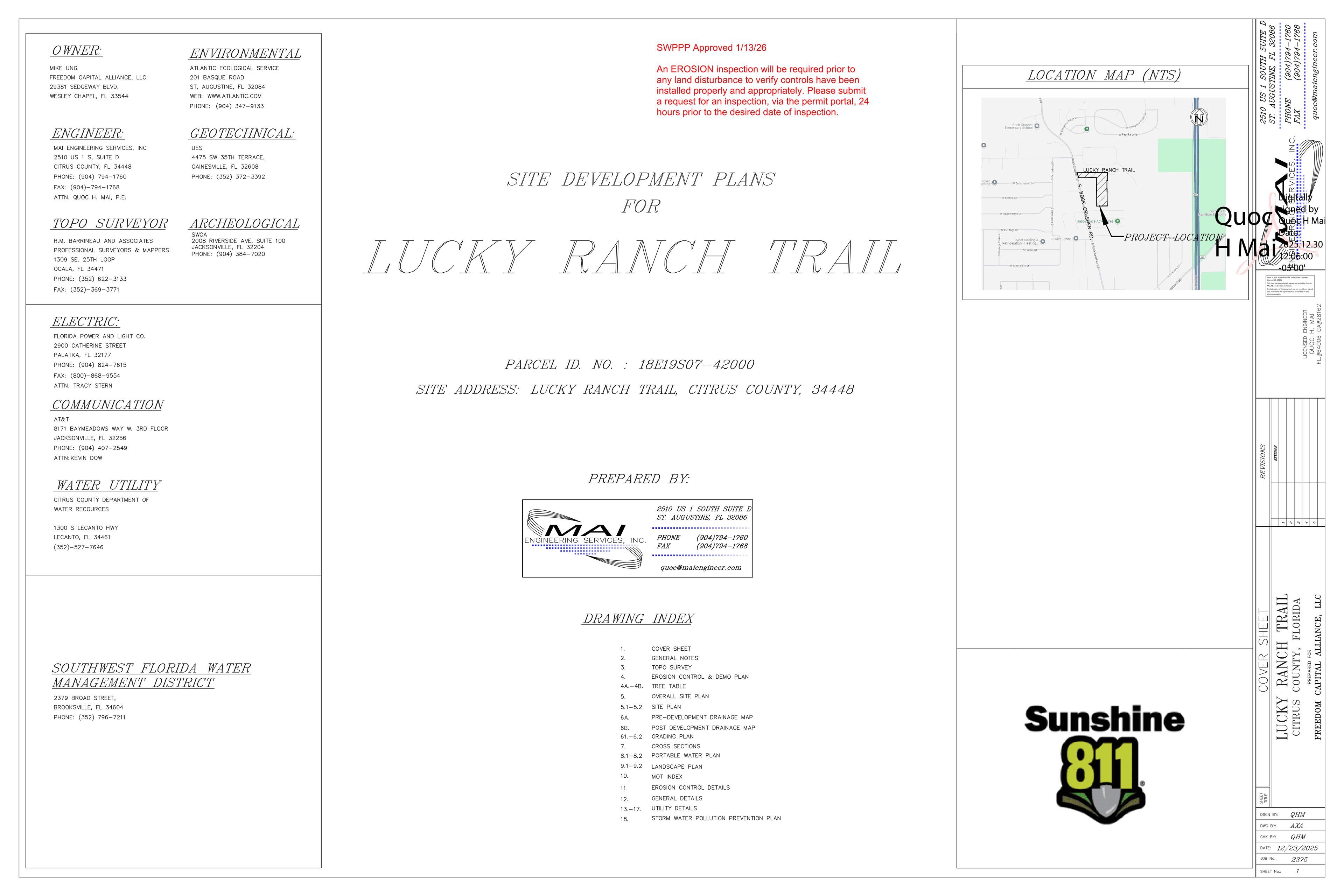 Lucky Ranch 23-lot site plan
