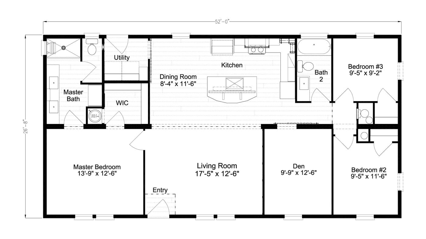 Lucky Ranch unit 1 floor plan / elevation