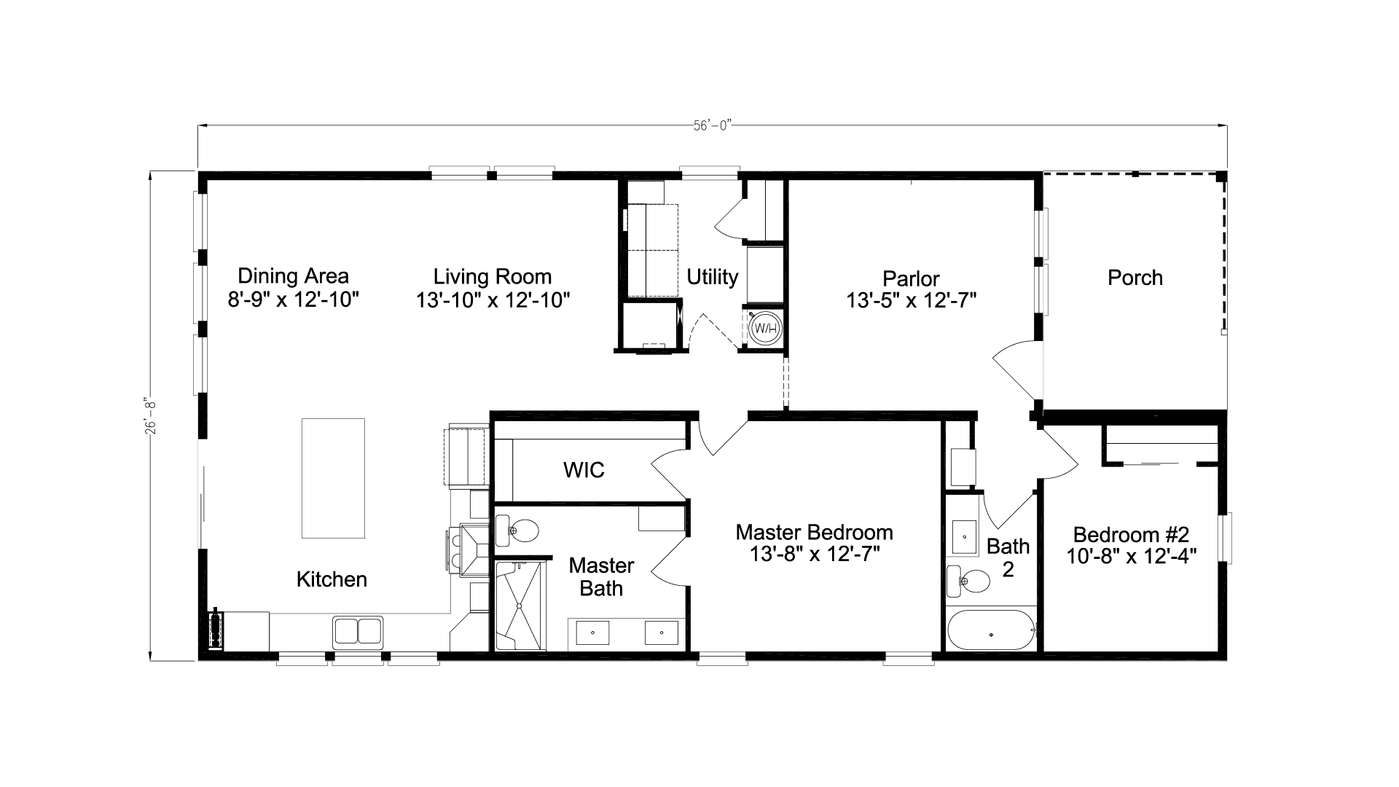 Lucky Ranch unit 3 floor plan / elevation