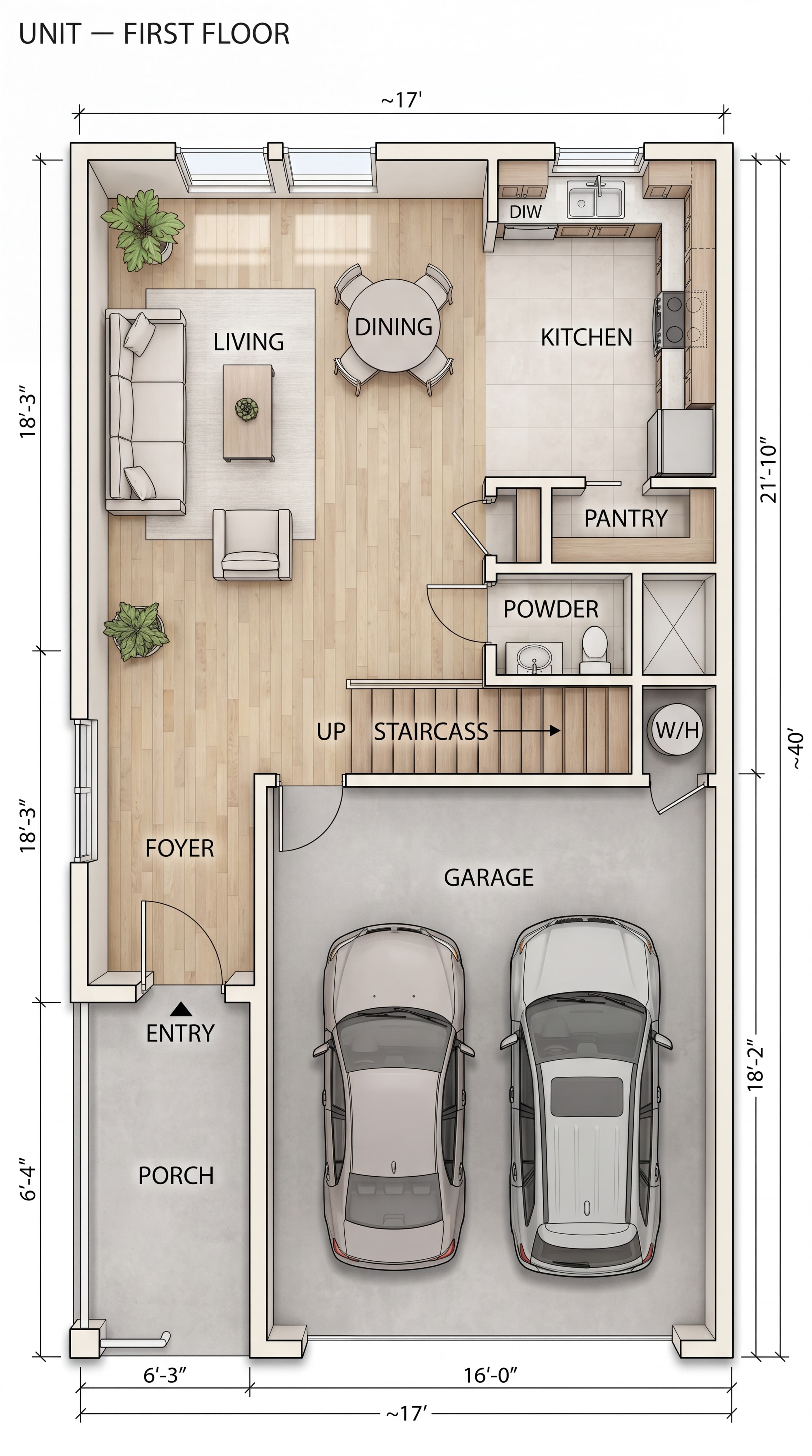 Pointe at Silver Springs - single unit floor plan