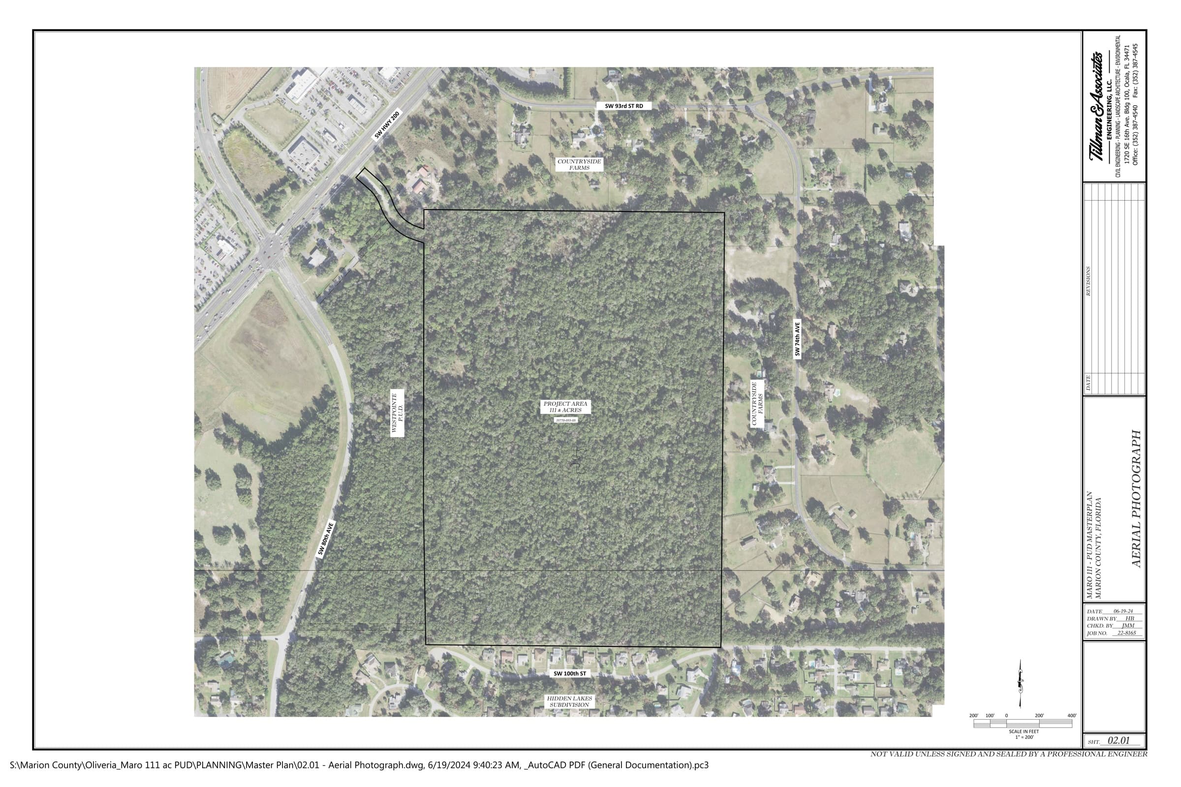 SW Highway 200 aerial photograph