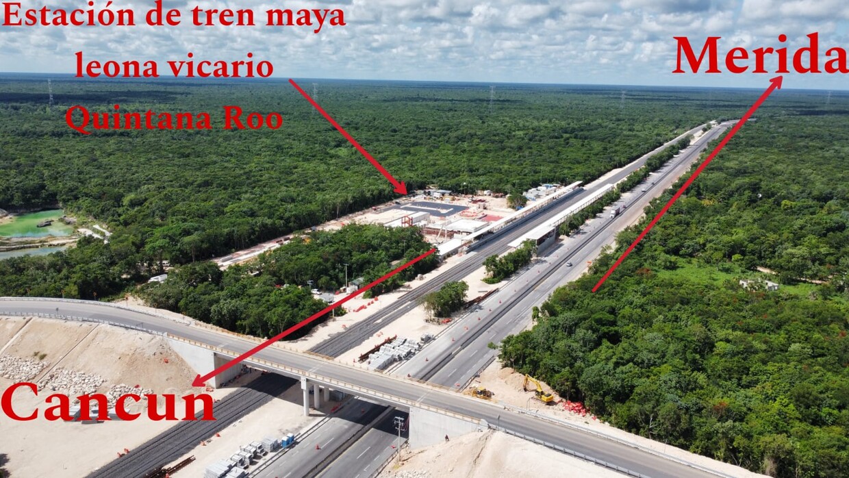 Satellite view of the 308-acre property